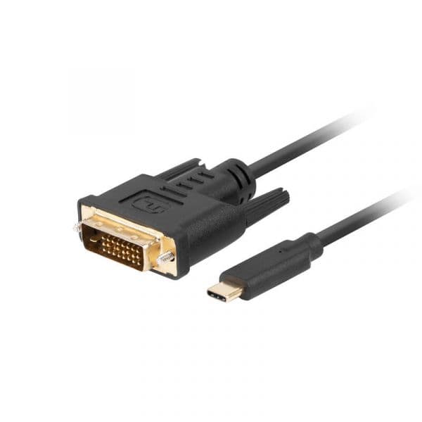 Lanberg Cabo Usb Tipo C A Dvi - D 3m - Macho - Macho - Black - CA-CMDV-10CU-0030-BK