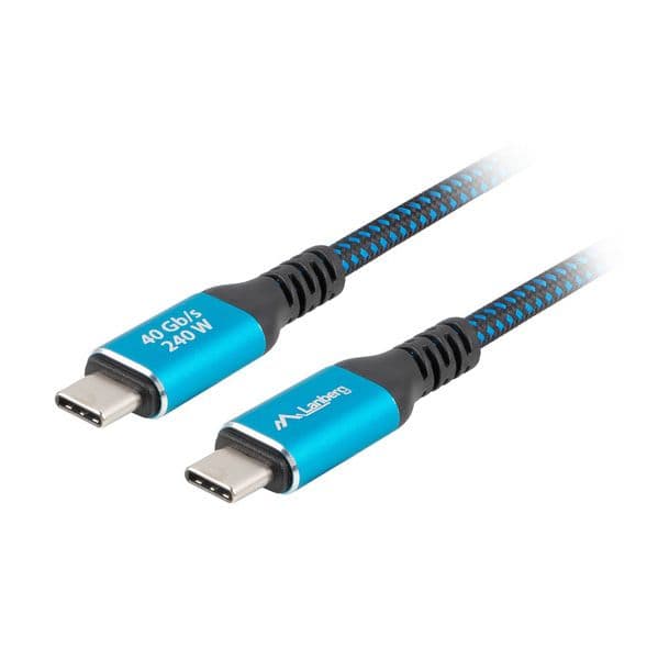 Lanberg Cabo USB-C 4.0 Macho/Macho 240W 8K 60Hz 1.5m