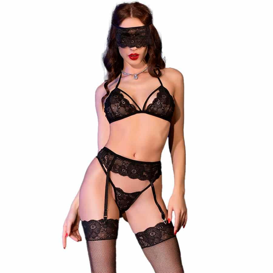 Chilirose Conjunto 5Pcs Cr-4467 Preto Tamanho 40-42 L/XL - PR2010370900