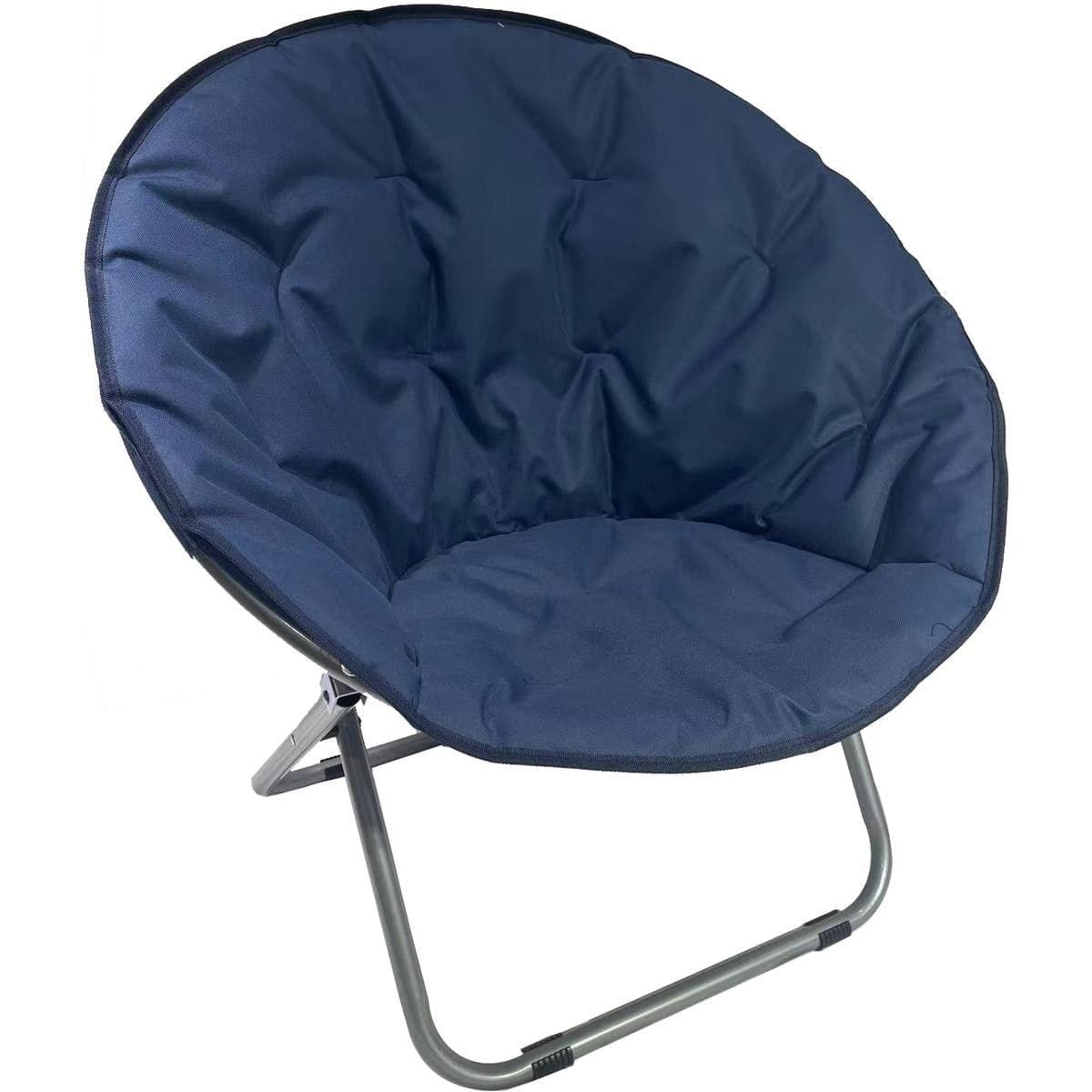 Cadeira campismo dobrável tecido 82x68x79 cm azul marinho