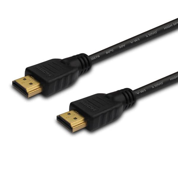 Savio CL-01 Cabo HDMI de Alta Velocidade com Ethernet 1.5m Preto