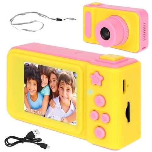 CÂMERA FOTOGRAFICA DIGITAL ROSA PARA CRIANÇA