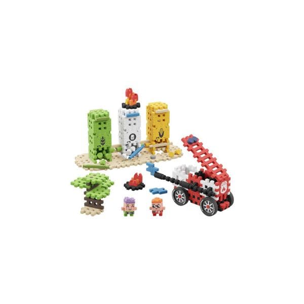 Marioinex Jogo de Construção 148 Peças Mini Waffle Bombeiros +6 Anos
