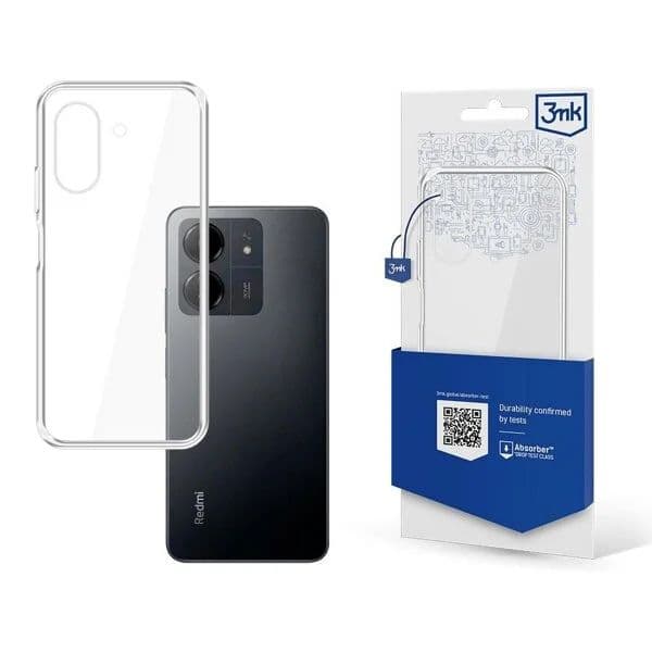 3MK Capa Clear Case para Xiaomi Redmi 13C / Poco C65 Clear
