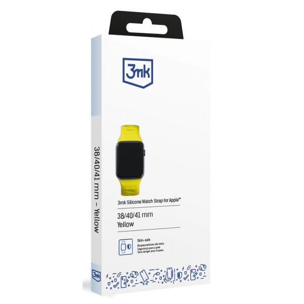 3MK Bracelete Silicone para Apple Watch 38/40/41mm Amarelo