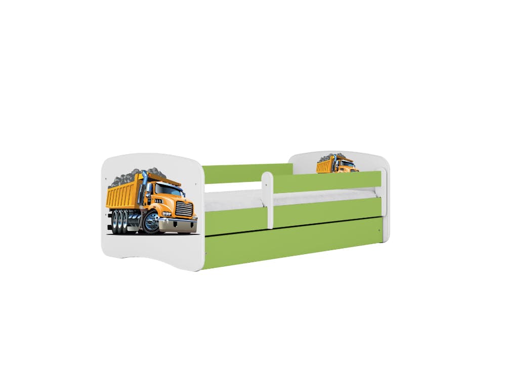 Cama 180 x 80 cm Kocot Kids BabyDreams Truck Green