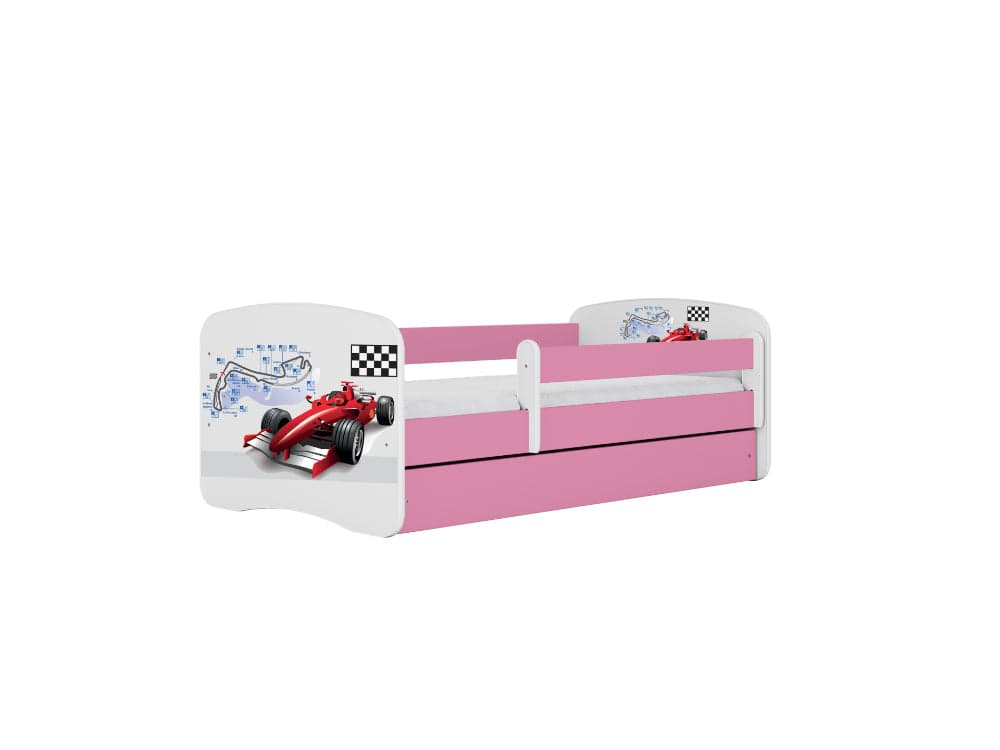 Cama 180 x 80 cm Kocot Kids com colchão BabyDreams Formula Pink