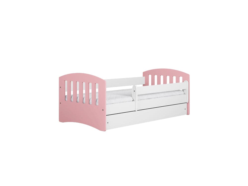 Cama 140 x 80 cm Kocot Kids com gaveta Classic 1 Mix Pink