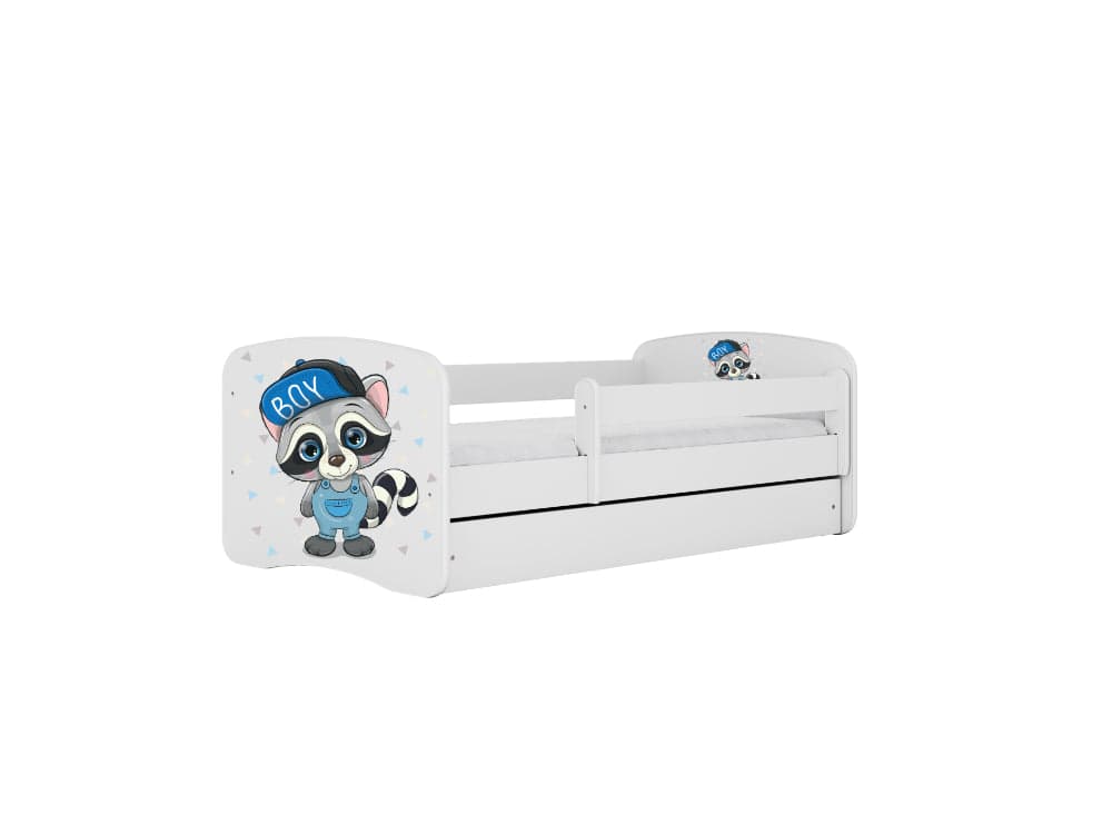 Cama 180 x 80 cm Kocot Kids BabyDreams Raccoon White