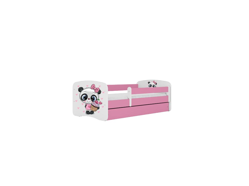 Cama 180 x 80 cm Kocot Kids BabyDreams Panda Pink