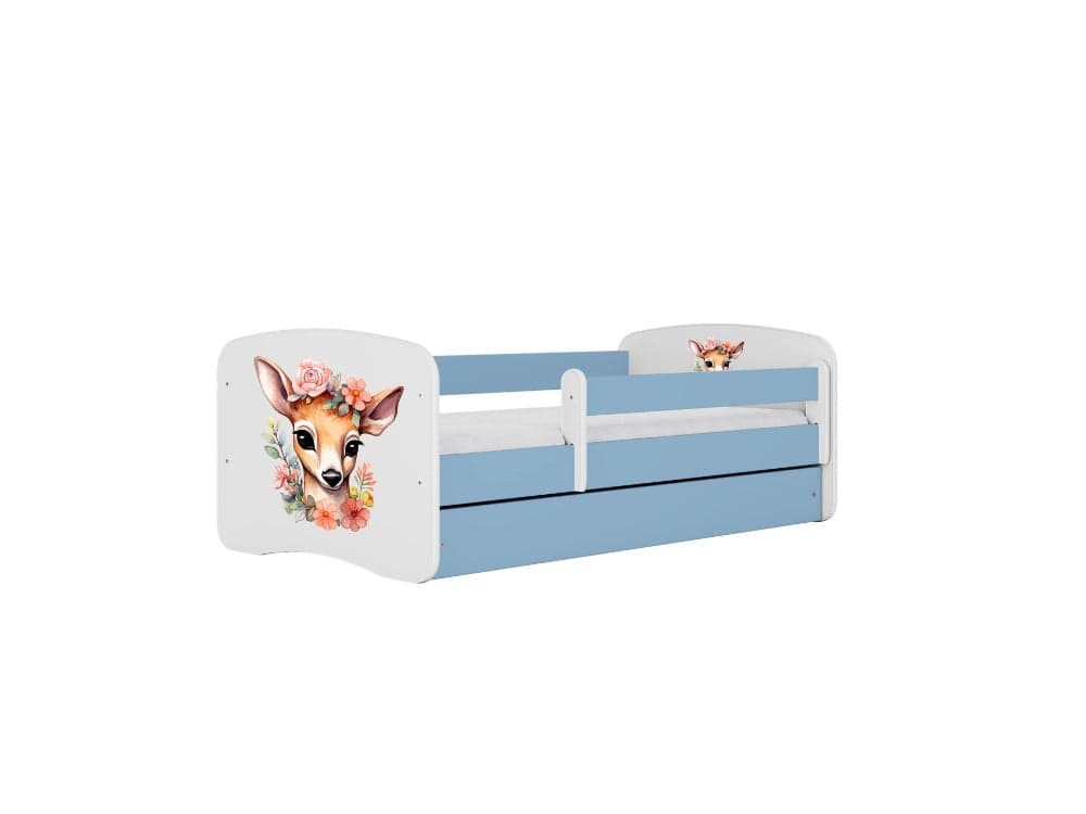 Cama 180 x 80 cm Kocot Kids com colchão BabyDreams Bambi Blue