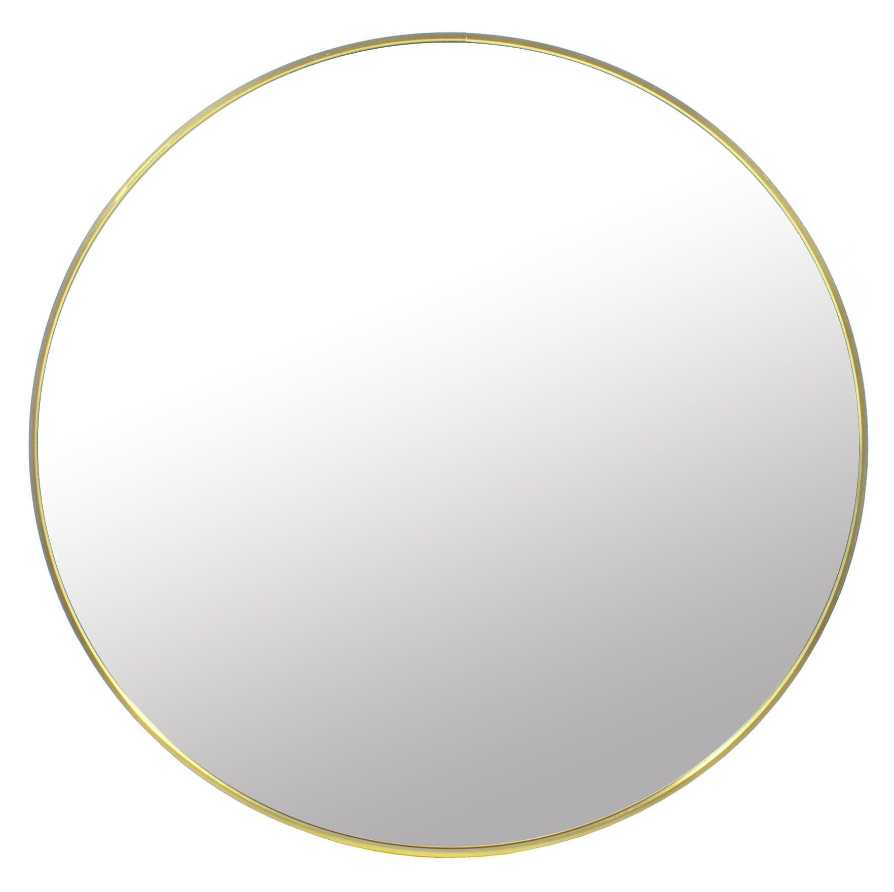 Espelho de parede redondo para casa de banho Ø60 cm dourado
