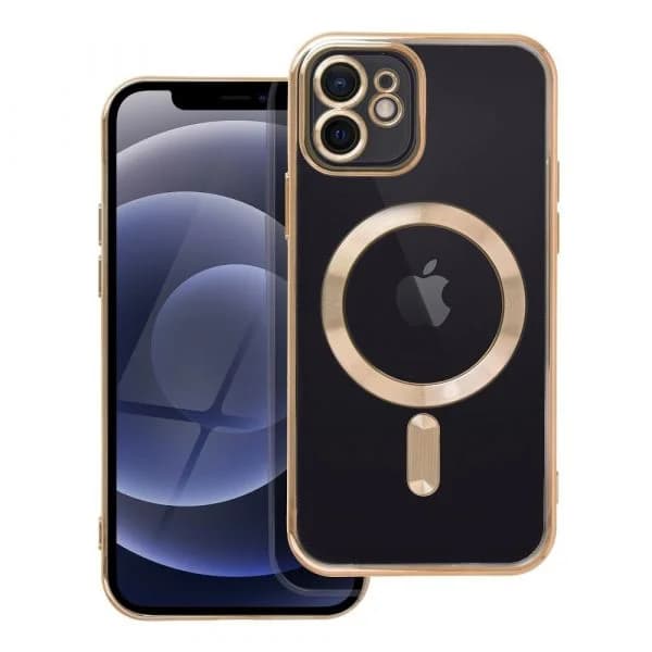 Electro Mag Cover Case Compatible With Magsafe para iphone 12 Gold