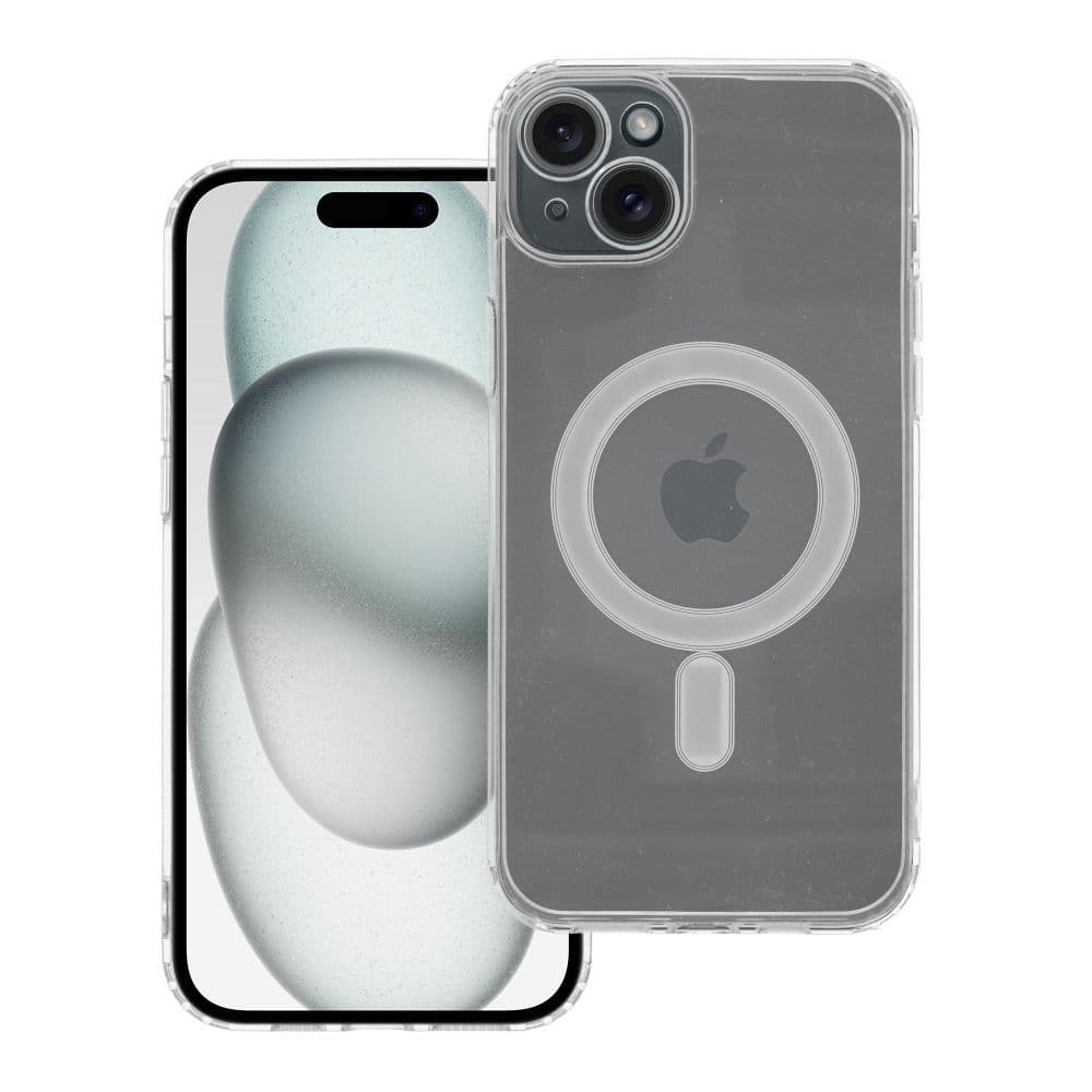 Clear Mag Cover Case With Camera Protection Compatible With Magsafe para iphone 15 Plus