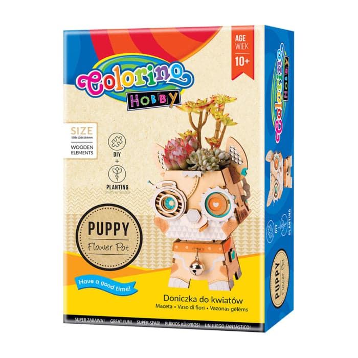 Colorino Puzzles 3D Vaso de Flores Cachorrinho - PRT37114