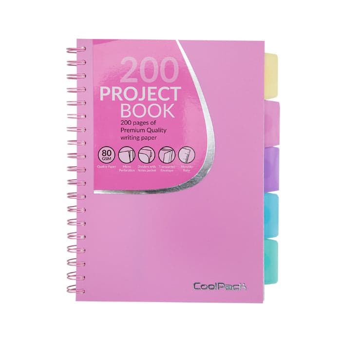 Caderno B5 Apontamentos Rosa Pastel