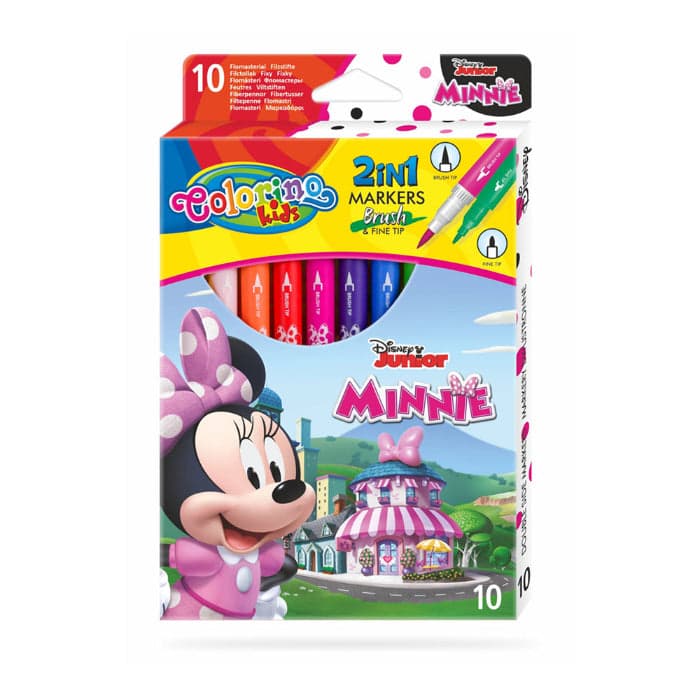 Colorino Marcadores Duplos Disney Minnie 10 Un. - PRT90669