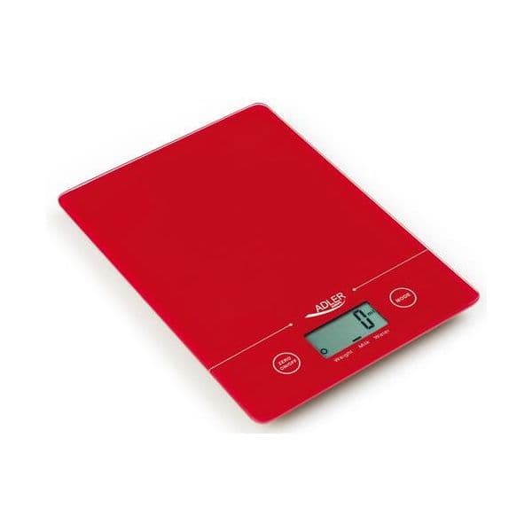 Adler Balança Digital AD3138R 5Kg/1g Red
