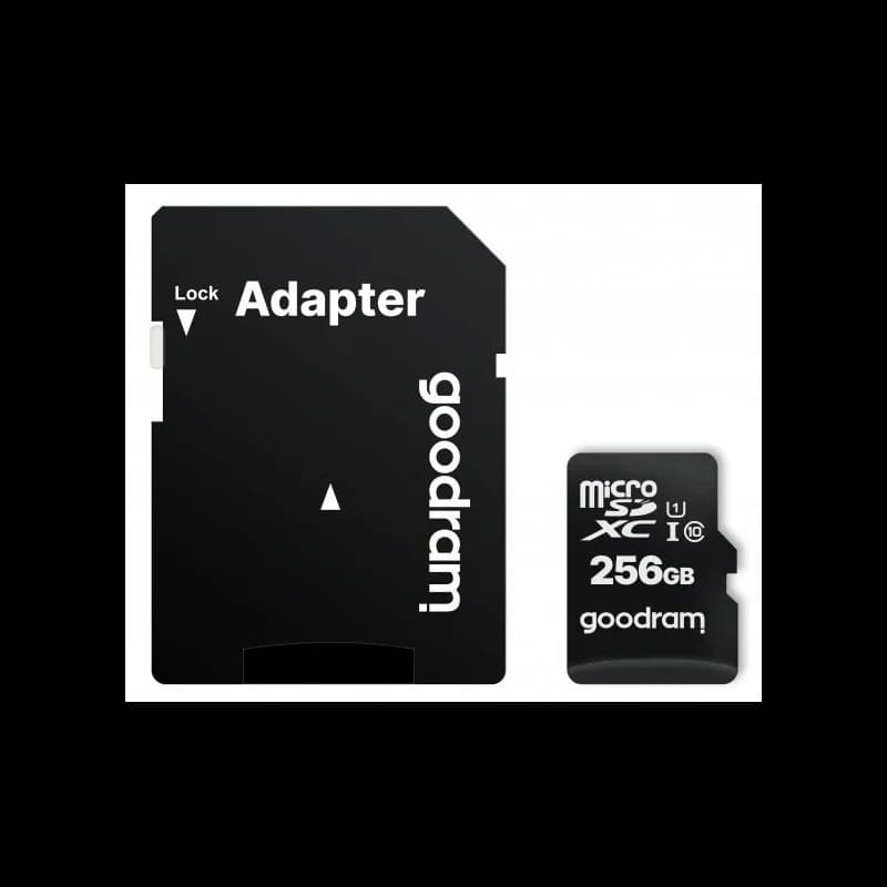 Goodram 256GB Micro SDHC Class 10 UHS-I + Adaptador SD - M1AA-2560R12