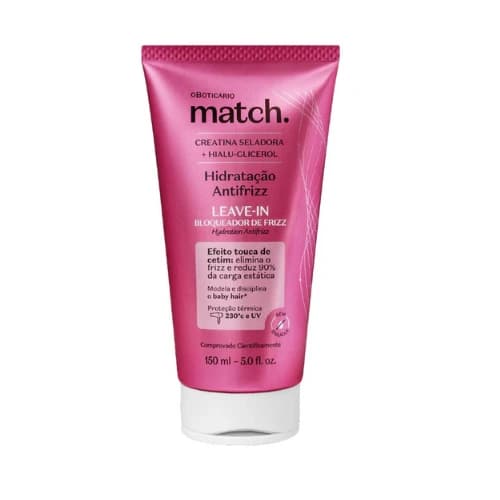 Leave-In Bloqueador de Frizz Match Hidratação Antifrizz, 150ml