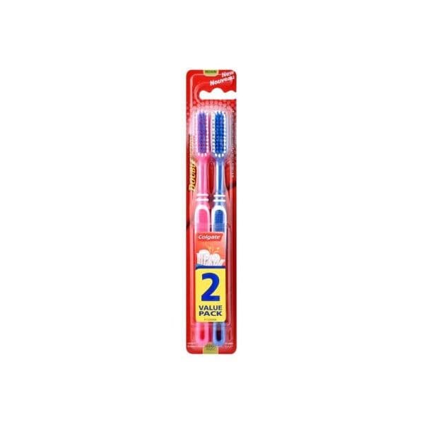 Colgate Double Action Média Escova de Dentes 2 Unidades
