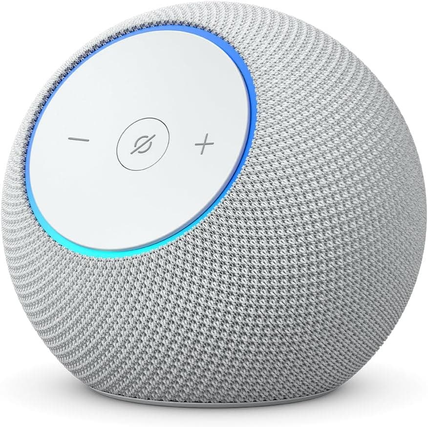 Amazon Echo Dot Max Branco — Alto-falante Inteligente Alexa com Som Surround