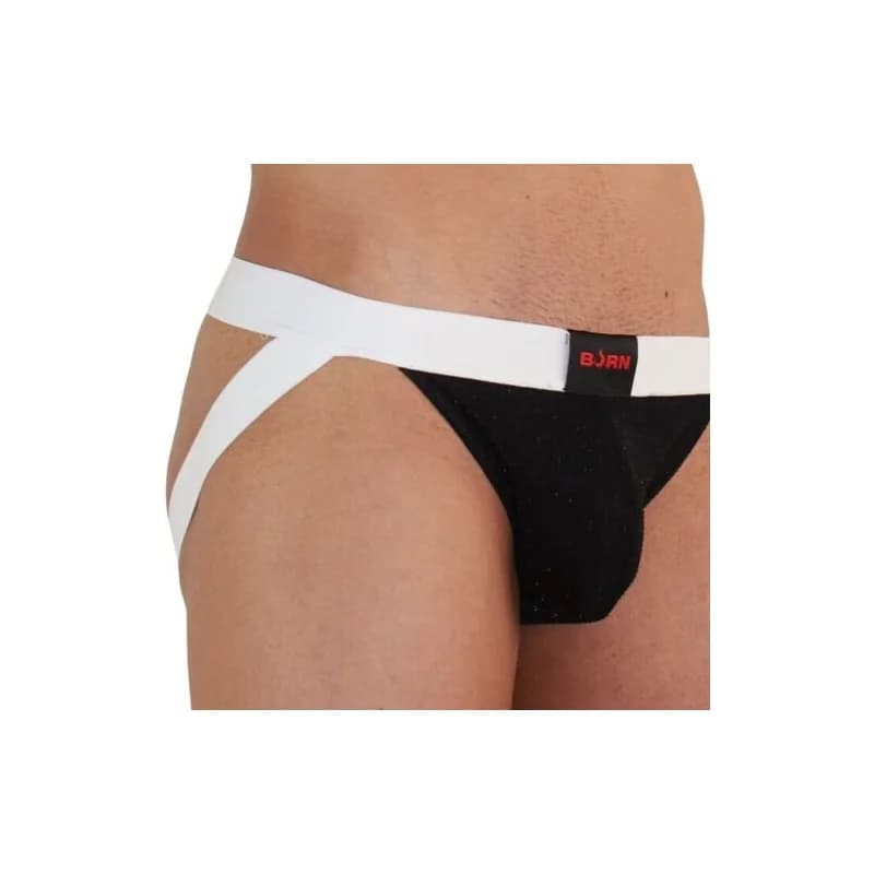 Burn – 004 Jock Brilhante Preto / Branco Xl