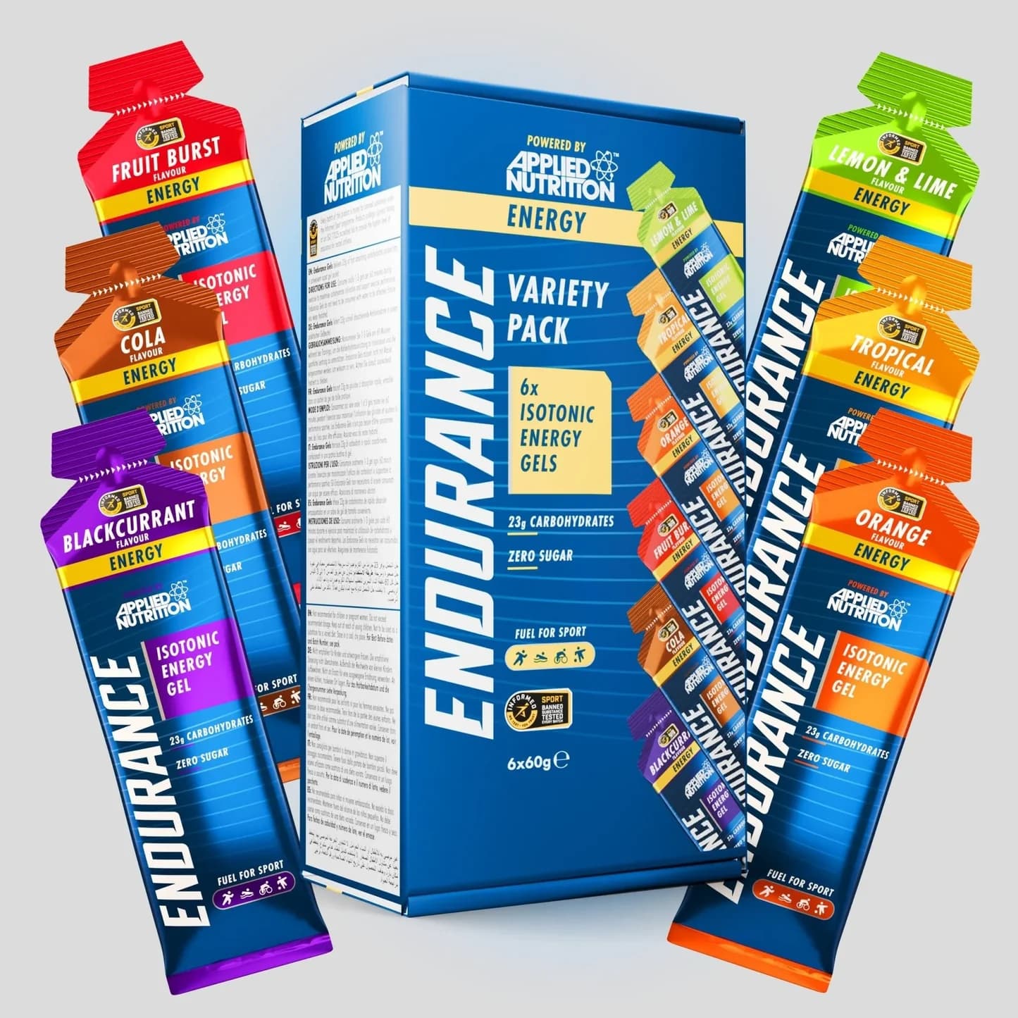 Applied Nutrition Endurance Isotonic Energy Gel Sprint - 20 x 60 ml - Fruit Burst
