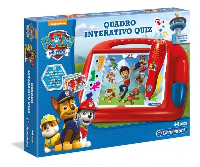 Quadro interativo quiz Patrulha Pata Clementoni
