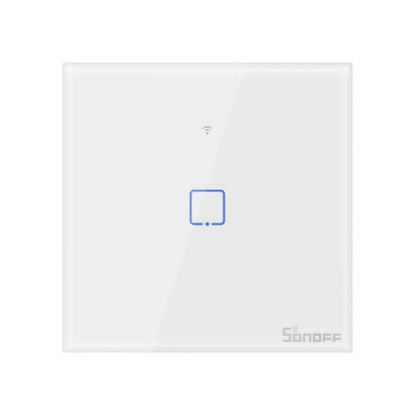 Sonoff Interruptor de Parede Simples Táctil Inteligente Wi-Fi - Sonoff T0EU1C-TX - T0EU1