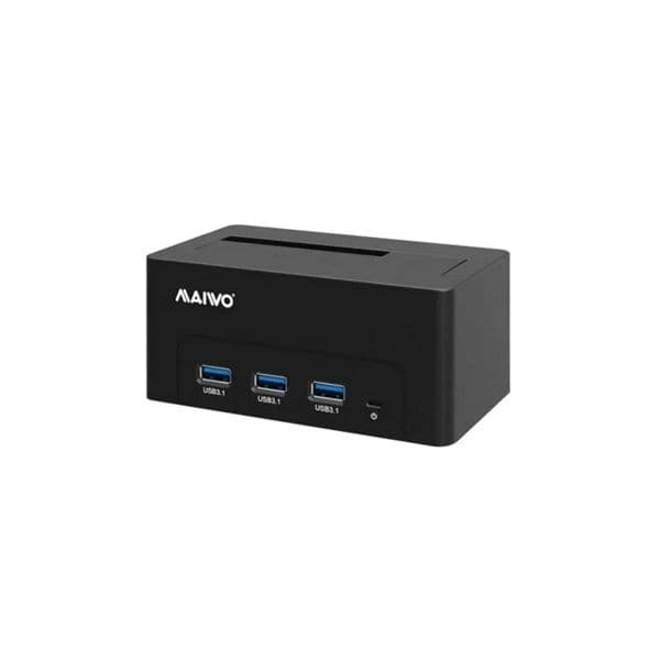 Maiwo Docking Station 2.5/3.5 Disco Hdd/ssd Sata usb 3.1 Gen 2 10Gb Preta