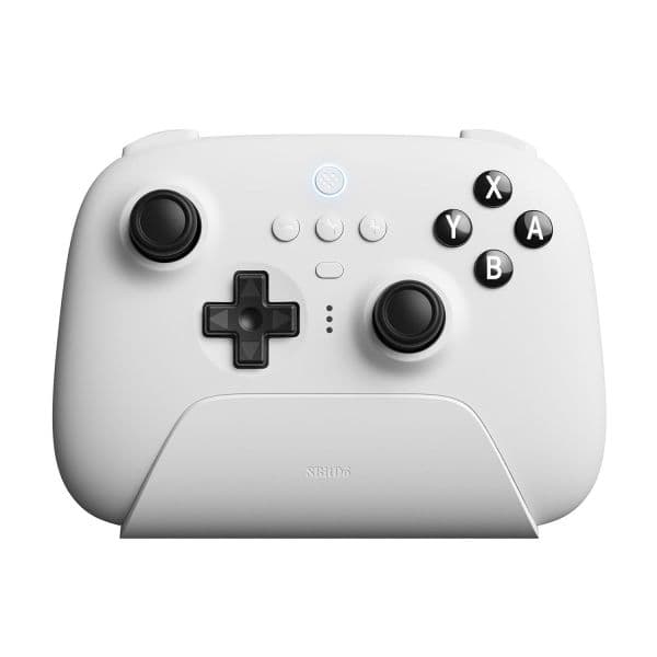 8Bitdo Ultimate Wireless 2.4GHz e Bluetooth para PC e Nintendo Switch Branco com Base de Carregamento