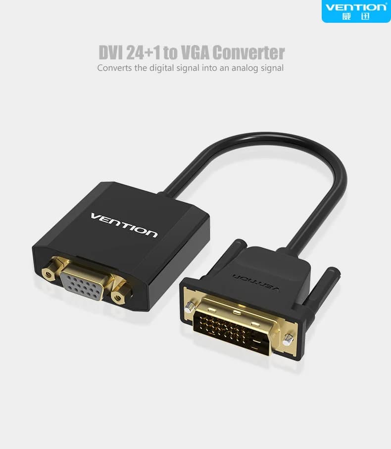 Conversor Vention Adaptador Dvi 24 + 1 para Vga (15cm)
