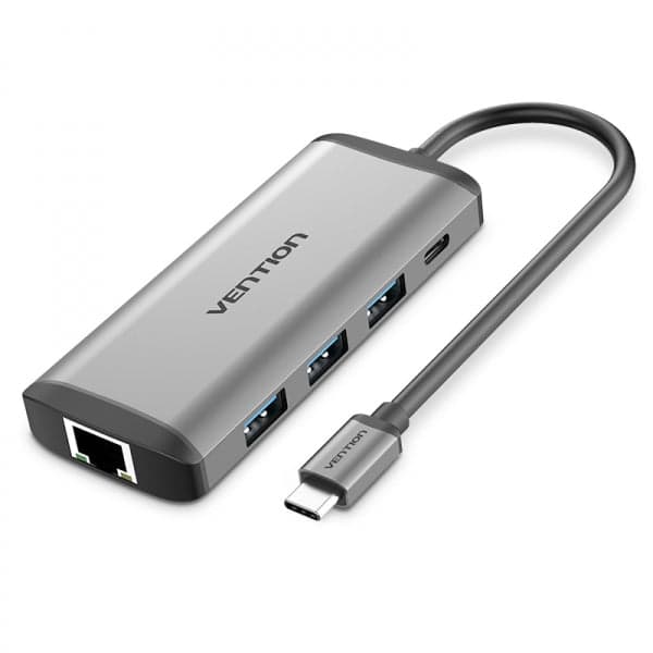 DOCKING USB TIPO-C VENTION CNDHB 1XHDMI 3XUSB 1XUSB TIPO-C 1XRJ45
