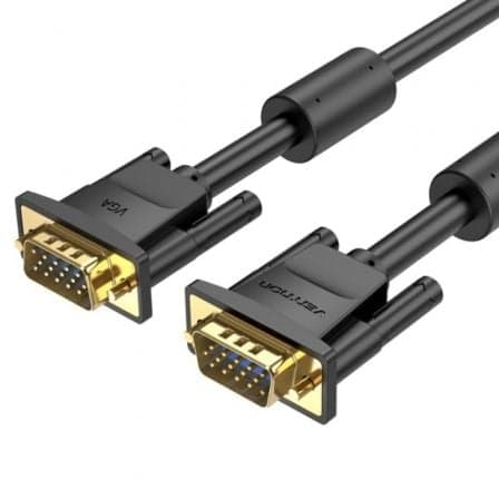 Cabo SVGA Vention / VGA Macho - VGA Macho / 1.5m / Preto / VEN-CAB_DAEBG