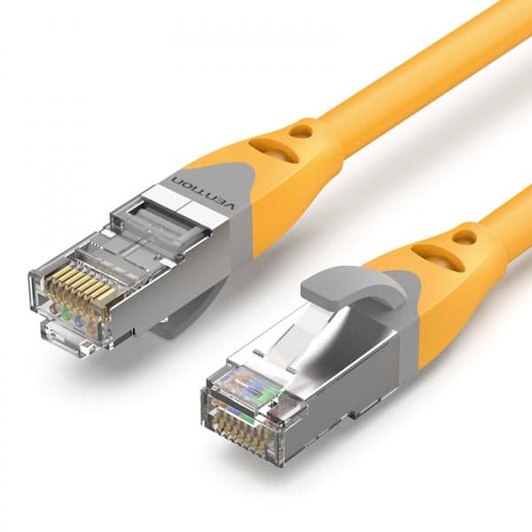 CABO DE REDE RJ45 SFTP VENTION IBHYF CAT.6A 1M LARANJA