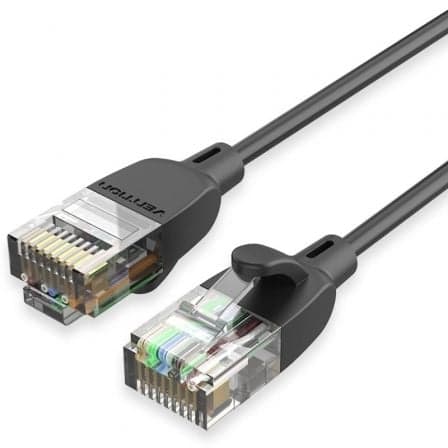 CABO DE REDE RJ45 UTP VENTION IBIBF CAT.6A 1M PRETO