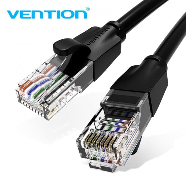 CABO DE REDE RJ45 UTP VENTION IBEBN CAT.6 15M PRETO