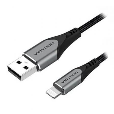 Vention LABHF Cabo Lightning 1m Alumínio Cinzento