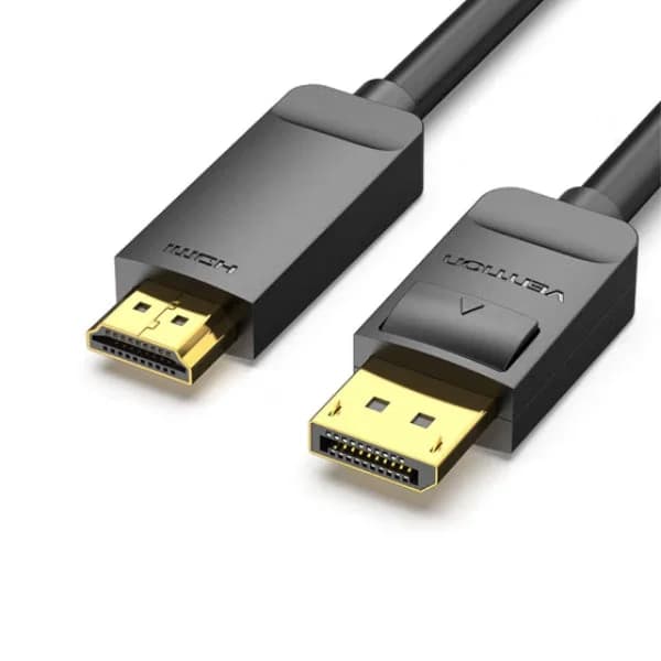 Vention Cabo Conversor DisplayPort Macho para HDMI Macho/Fêmea 4K - 1m - Preto