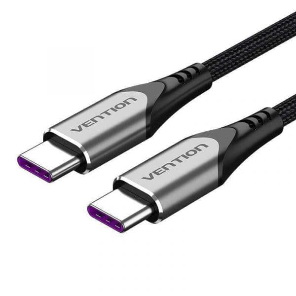 Vention TAEHG Cabo Usb-C 2.0 P/ Usb-C Vention 1,5m Pd 100w Cinza