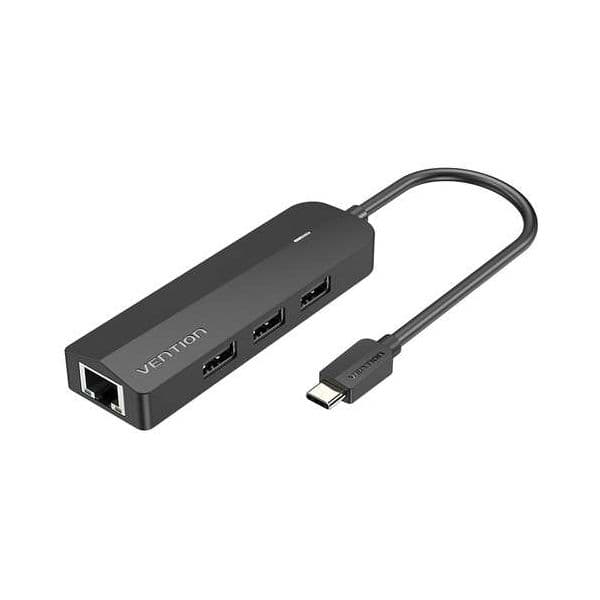 Startech Hub de Interface Vention USB Type-C 480 Mbit/s Preto - TGOBB