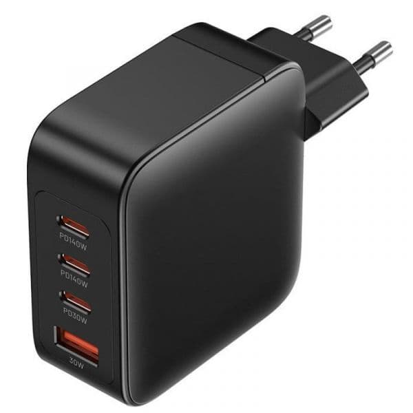 Vention FEIB0-EU Carregador GaN de Parede 4 portas PD 140W Preto