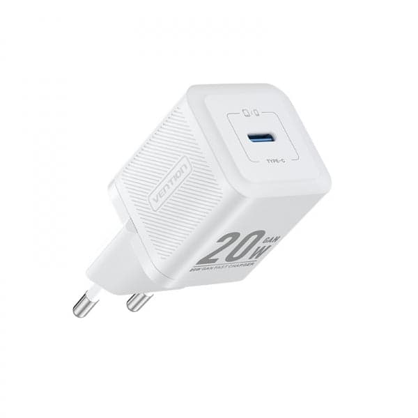 Vention FEPW0-EU Carregador GaN 20W Branco/Preto
