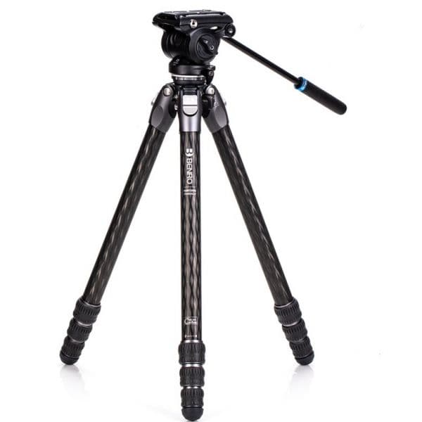 Benro Kit Tripé Tortoise 34CLV 4 Secções Carbono +Cabeça S4PRO