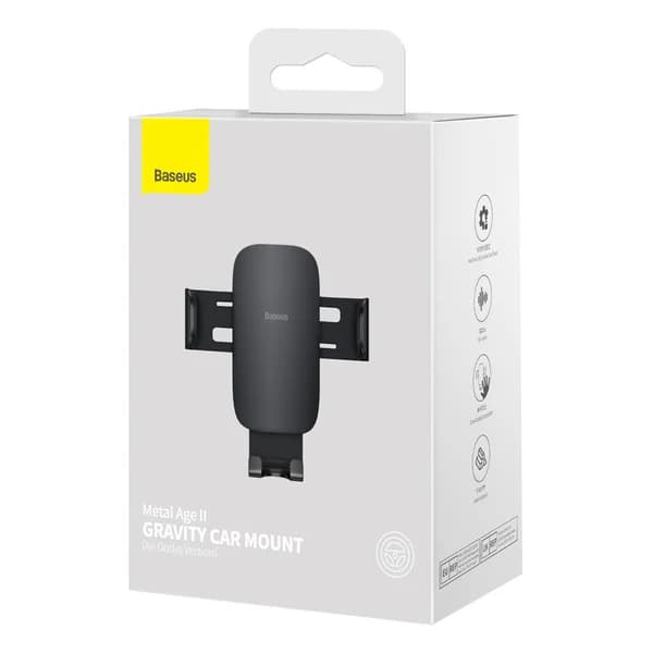 Suporte de carro Baseus - Metal Age II Gravity Preto