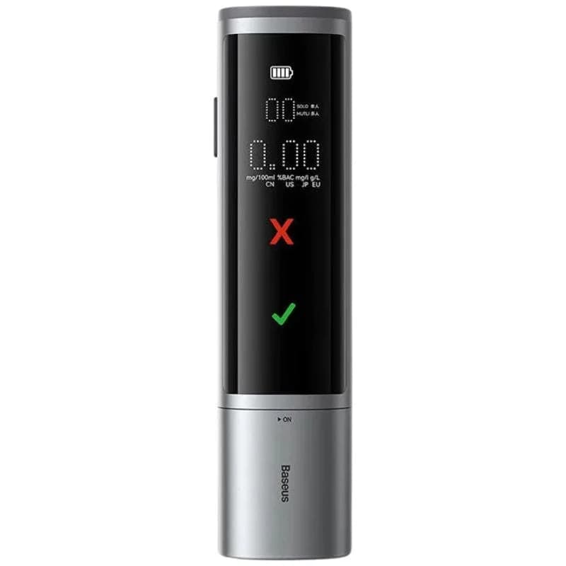 Baseus Alcoolímetro SafeJourney Pro Cinzento - CRCX060014