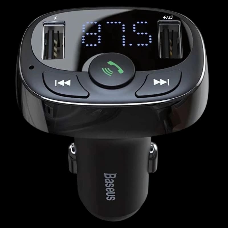 Transmissor Bluetooth / Carregador de carro Baseus S-09A (Edição Internacional) - preto