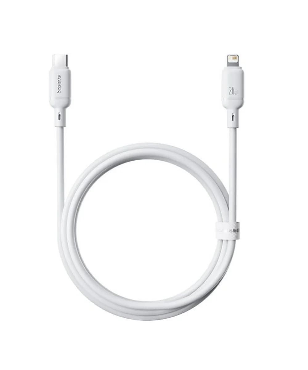 Baseus Cabo Silky Series Fast Charging Tipo-C para Lightning 2m Branco