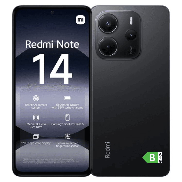 Xiaomi Redmi Note 14 4G 6.67" Dual SIM 6GB/128GB Midnight Black